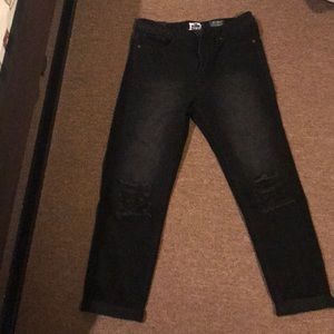 Darkwash black jeans